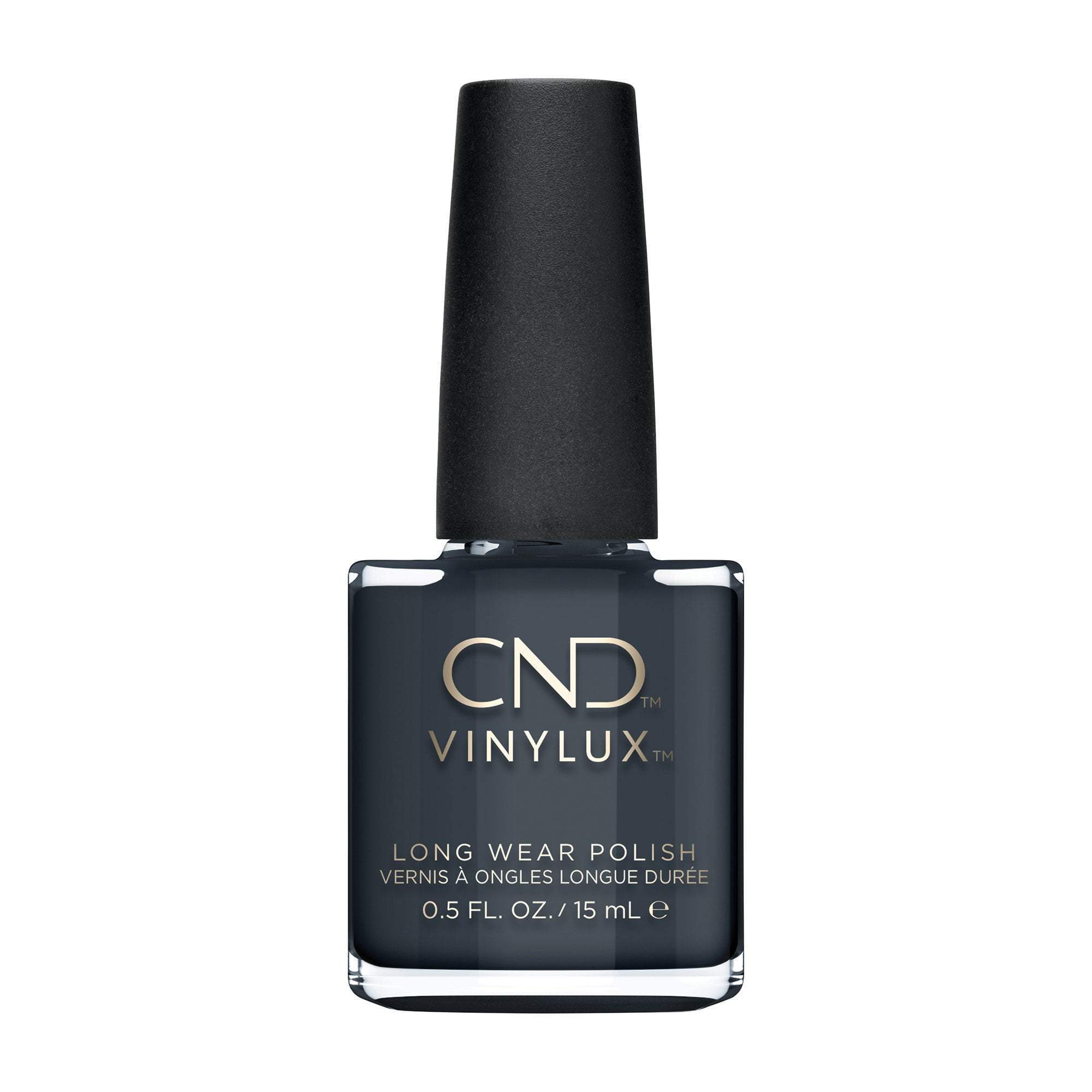 CND Vinylux Long Wear Nail Polish in Asphalt Black - 0.5 fl oz for Professional Salon & At-Home Manicures - Perfect for Everyday Wear & Special Occasions