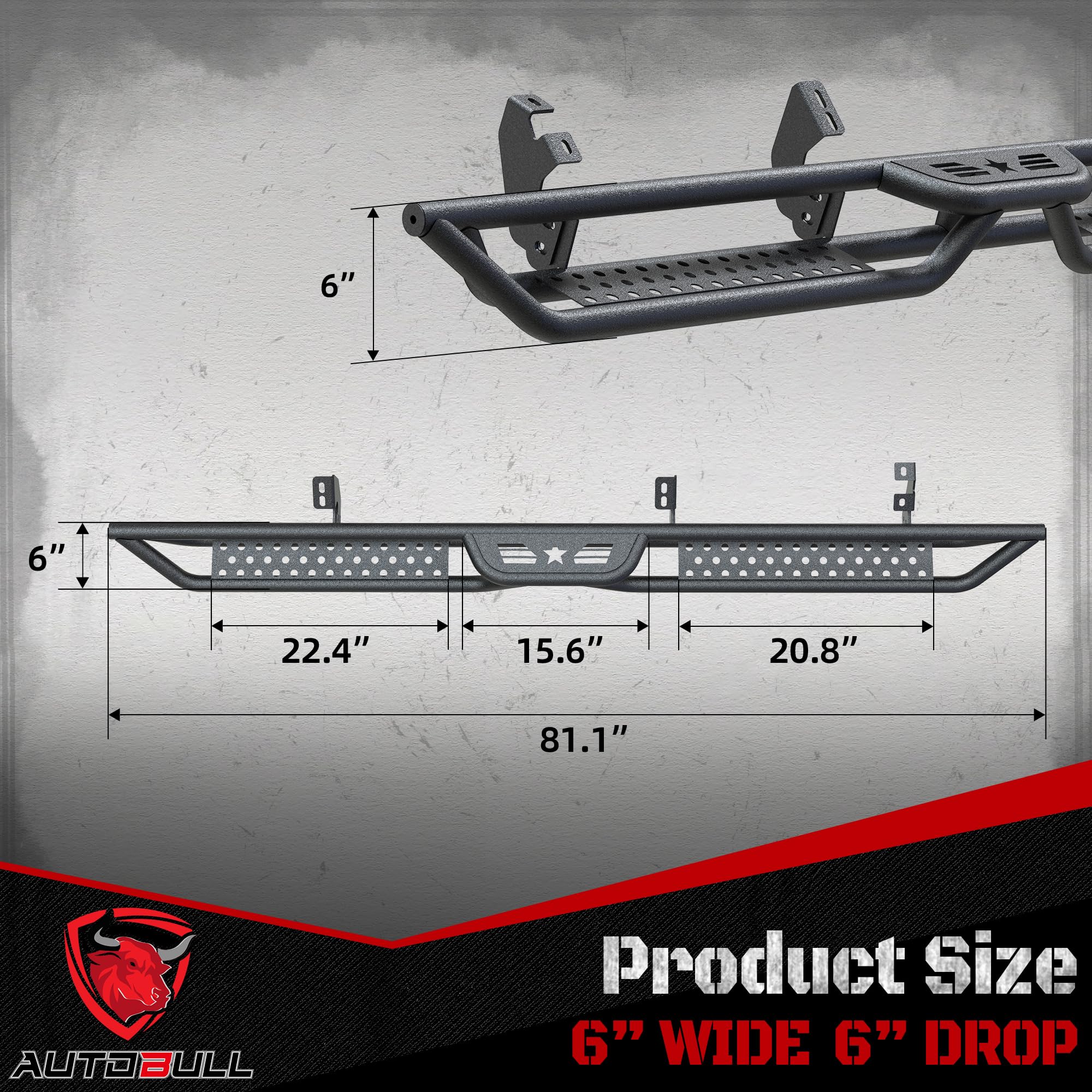 2024-2025 Toyota Tacoma Double/Crew Cab Running Boards - 6