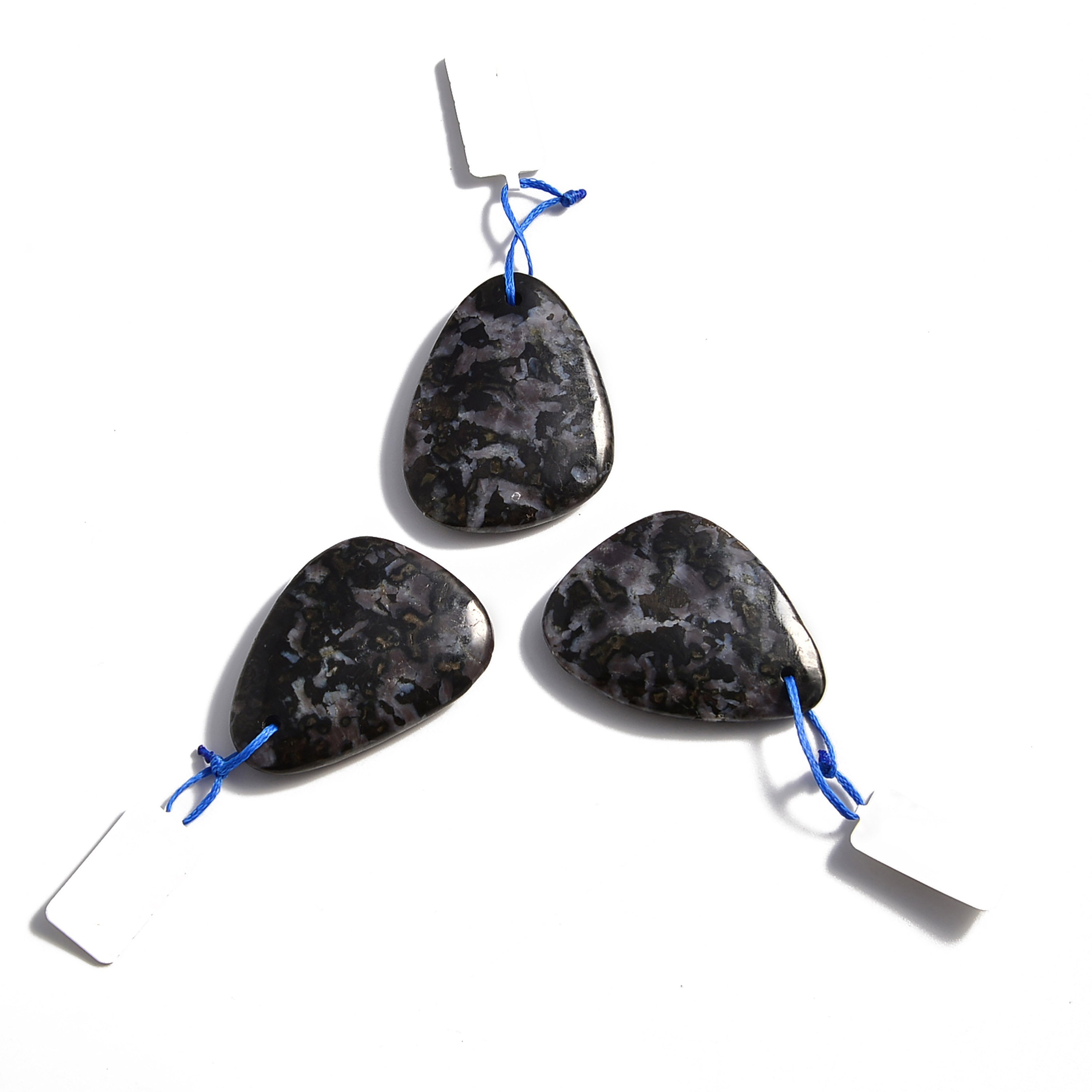Indigo Gabbro Pendant Necklace - 30x40mm Teardrop or Irregular Shape Stone - Healing Crystal Jewelry for Meditation, Energy Work & Spiritual Gifts