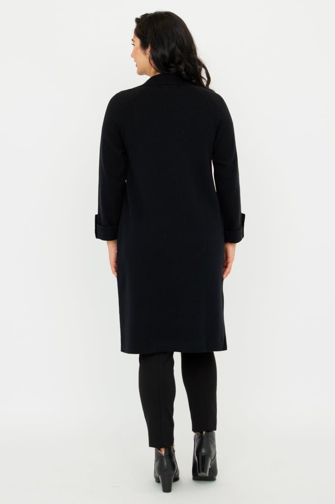 Delaney Black Cotton Jacket for Women - Lightweight Casual Outerwear for Fall & Spring | Perfect for Work, Travel, and Everyday Wear