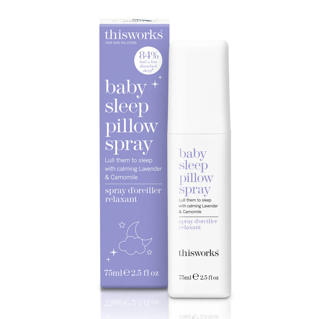 This Works Baby Sleep Pillow Spray - Natural Lavender Scent for Calming & Relaxation - Helps Infants & Toddlers Sleep Better - Perfect for Bedtime & Nap Time Routines