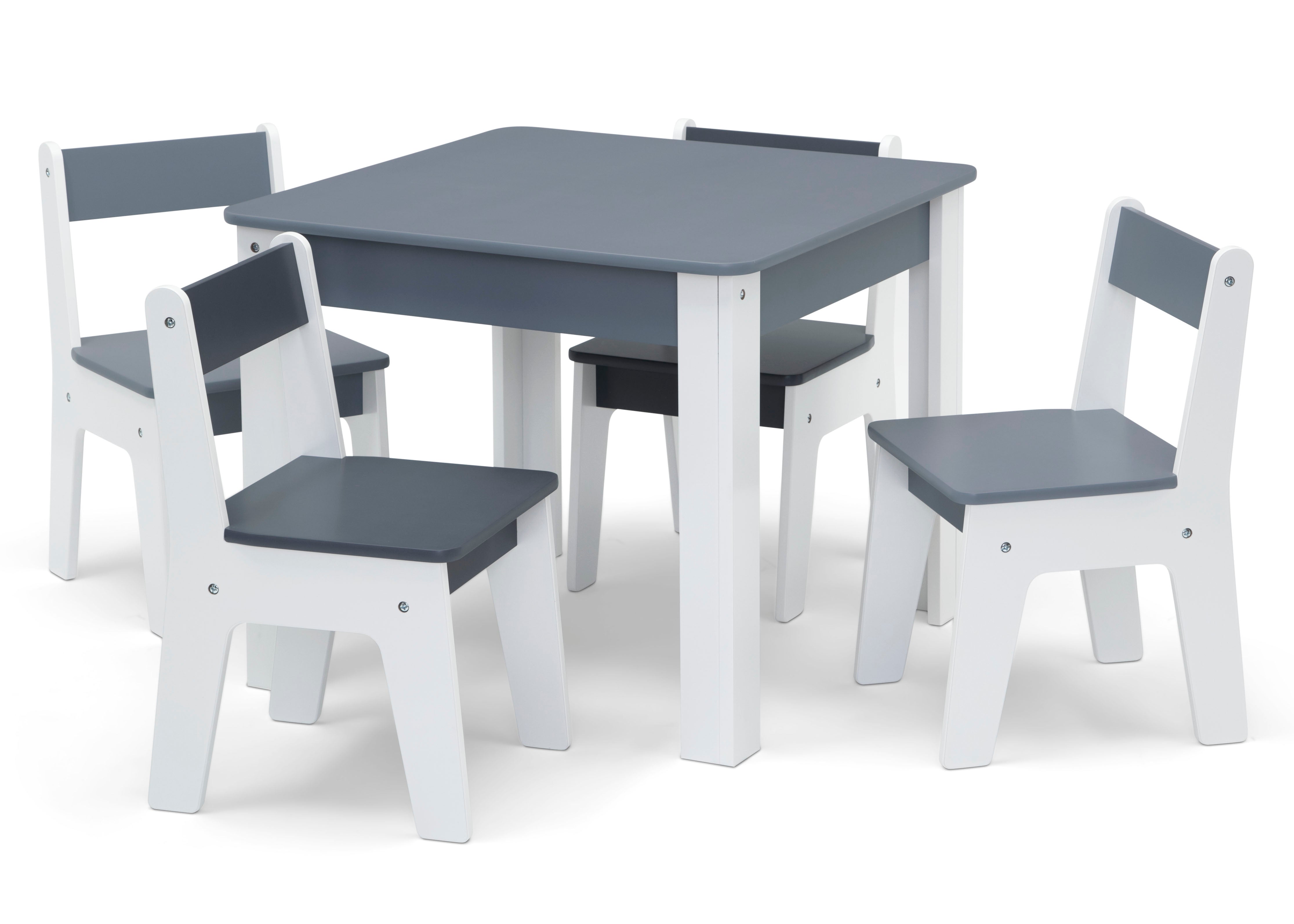 GapKids Table and 4 Chair Set - Wooden Kids Furniture for Dining, Studying & Play - Perfect for Playroom, Classroom or Children's Bedroom