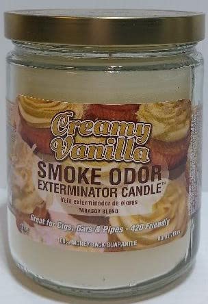 Dragon's Blood Scented Candle Set - 13 oz Smoke Odor Eliminator Jar Candles (8 Varieties: Dragon's Blood, Creamy Vanilla, Sour Apple, Yin Yang, Cabin Nights, Tangie, Havana Nights & Spiced Cider) - Perfect for Home, Office, Yoga Studio & Meditation Space Aromatherapy