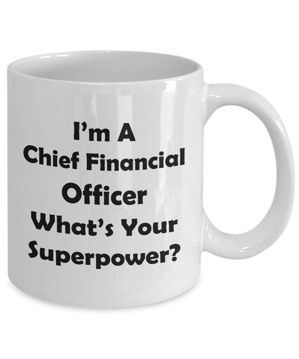 Funny CFO Coffee Mug - 'What's Your Superpower?' Gift for Chief Financial Officer - Finance Executive Office Decor - Perfect for Corporate Gifts, Office Parties & Desk Accessories