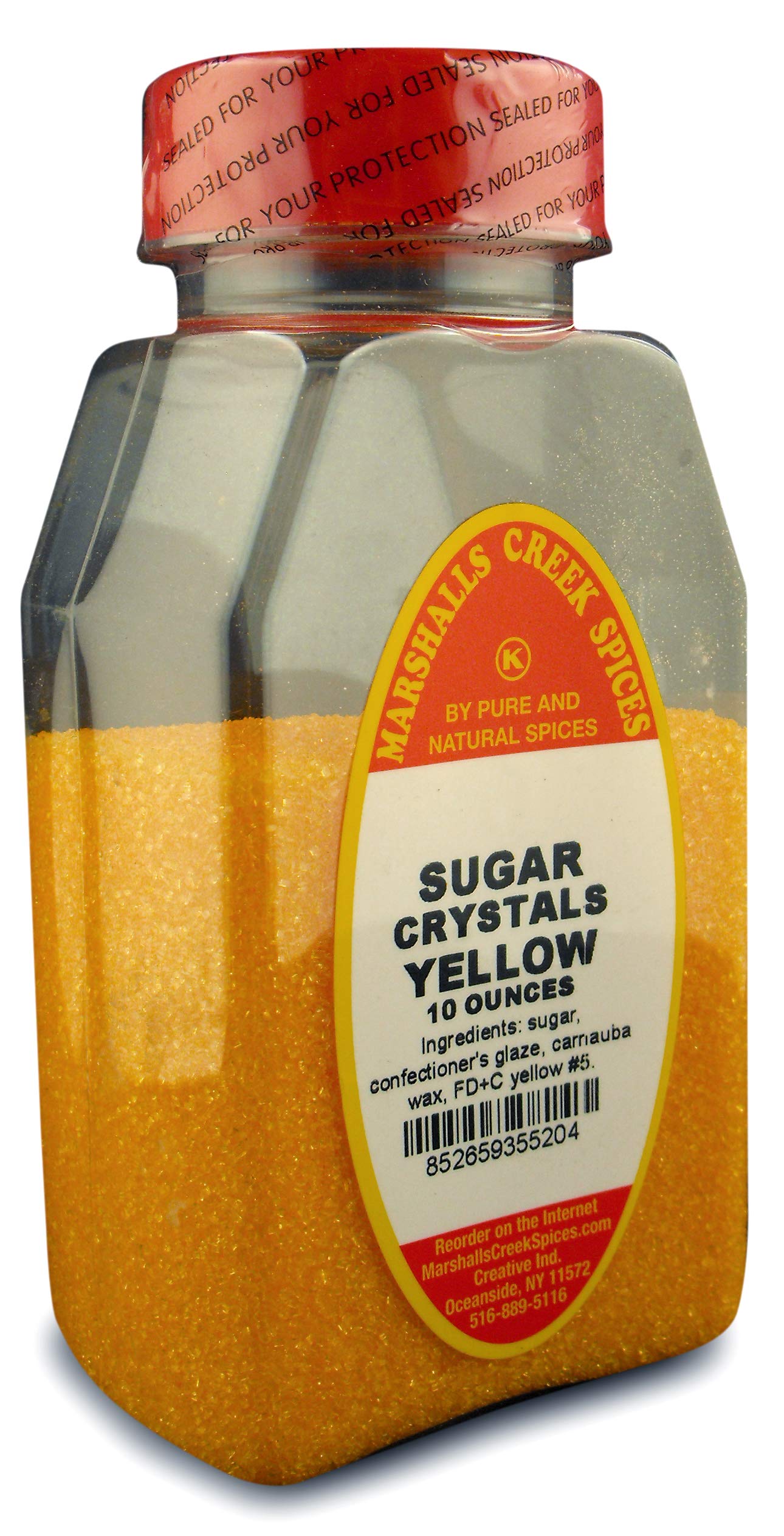 Yellow Sugar Crystals in Large Jars - Premium Spices & Seasonings for Baking & Cooking