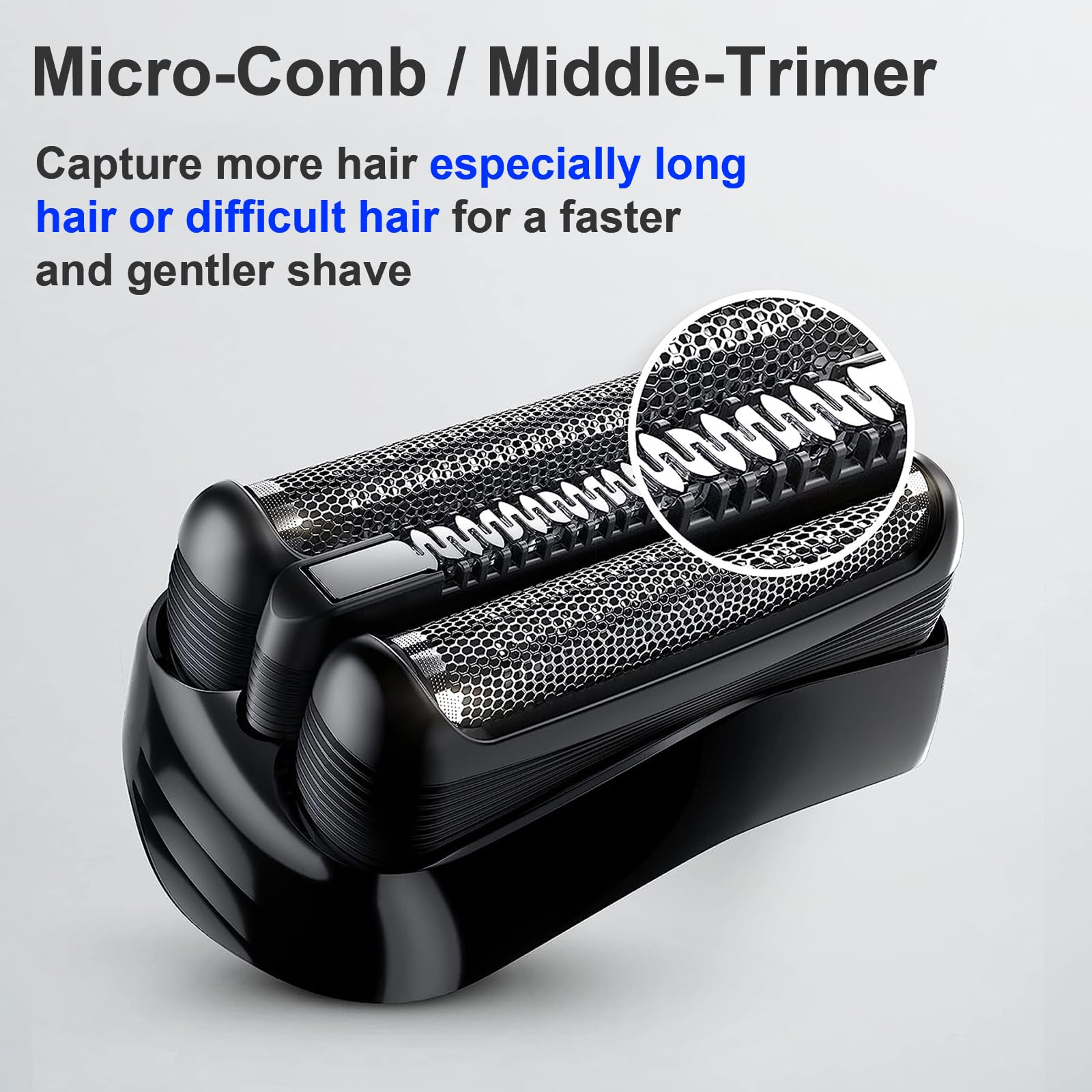 Braun Series 3 Replacement Shaver Heads (21B) - Compatible with Braun 300s, 310s & 3010BT Electric Razors - 1 Pack - Perfect for Travel & Daily Shaving