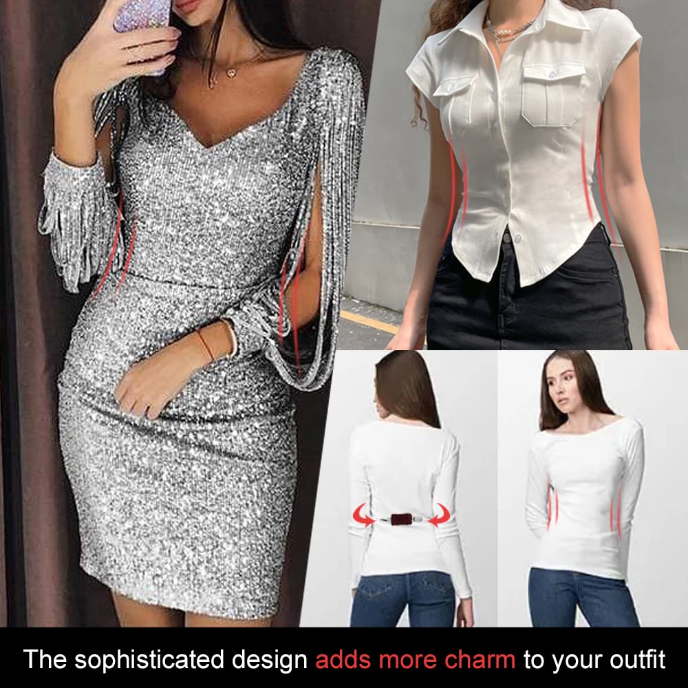 Fashionable Dress Clips Back Cinch - Adjustable Waist Cincher Clip for Sweaters & Clothing | Perfect for Layering Outfits & Creating Stylish Silhouettes
