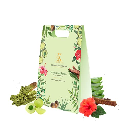 Kimayra World Organic Natural Herbal Henna Powder for Hair Color & Hair Care | Chemical-Free (200g) | Safe Hair Dye for Natural Gray Coverage & Conditioning Treatment at Home