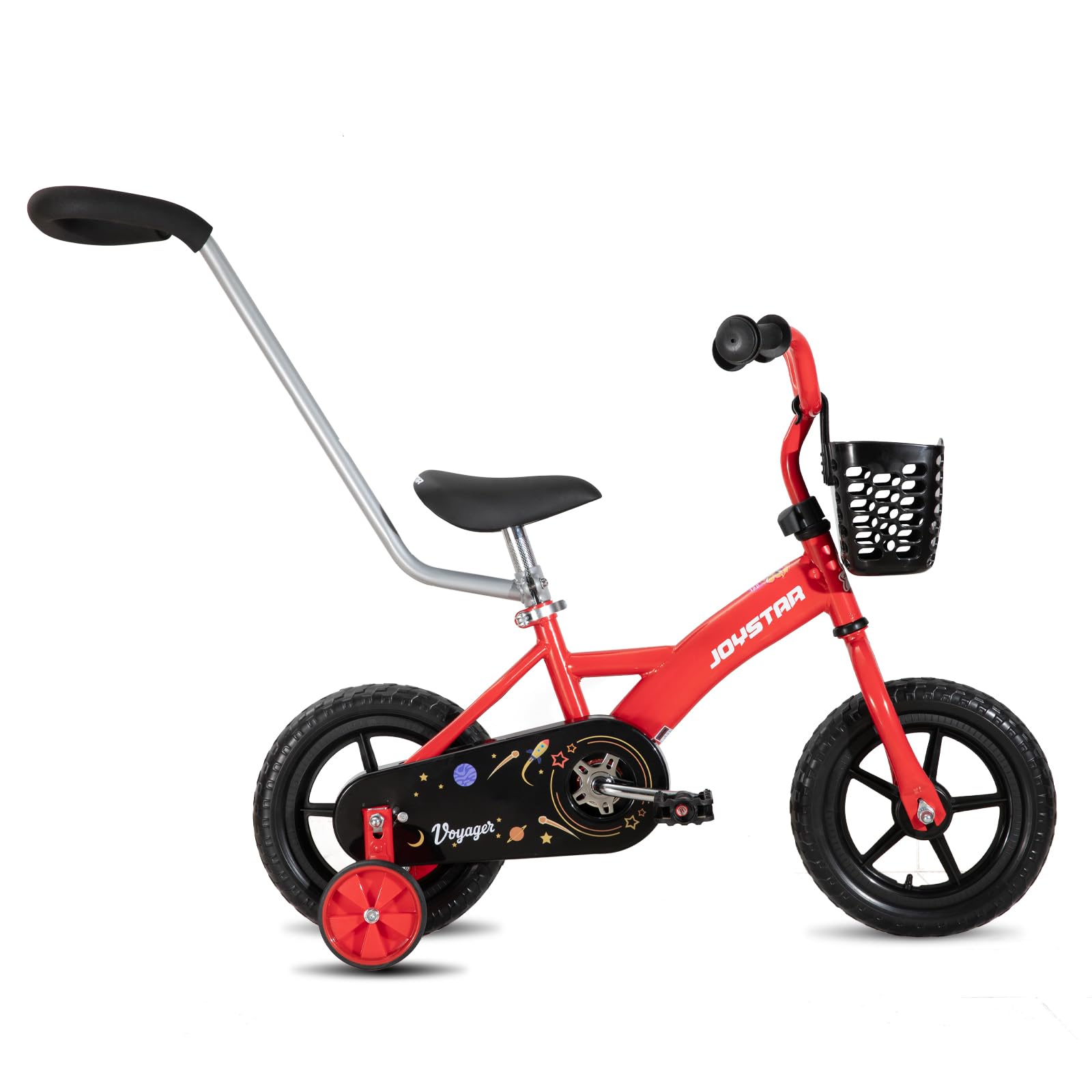 **JOYSTAR 10 & 12 Inch Kids Bike for Boys and Girls Ages 1-4 Years – Toddler Bike with Training Wheels, Detachable Push Handle & Basket – First Pedal Bike for Learning to Ride – Perfect for Backyard, Park & Neighborhood Rides**