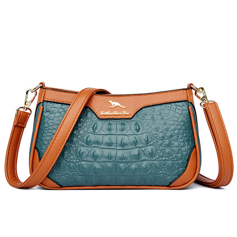 Stylish Alligator Pattern Crossbody Bag for Women - Perfect for Work, Travel & Everyday Use
