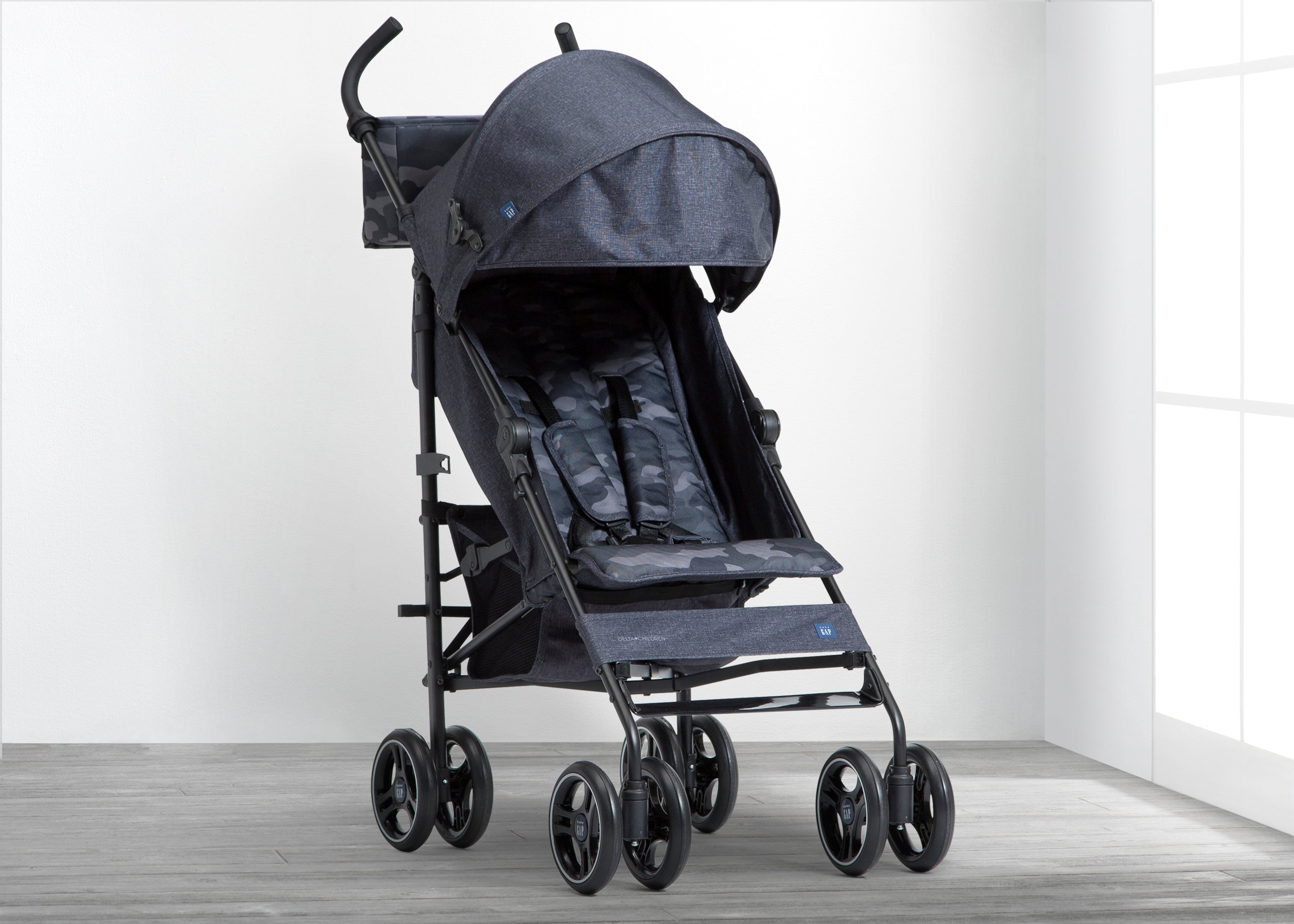 BabyGap Classic Stroller - Lightweight Compact Baby Stroller with Adjustable Canopy | Perfect for Travel, Shopping & Everyday Use