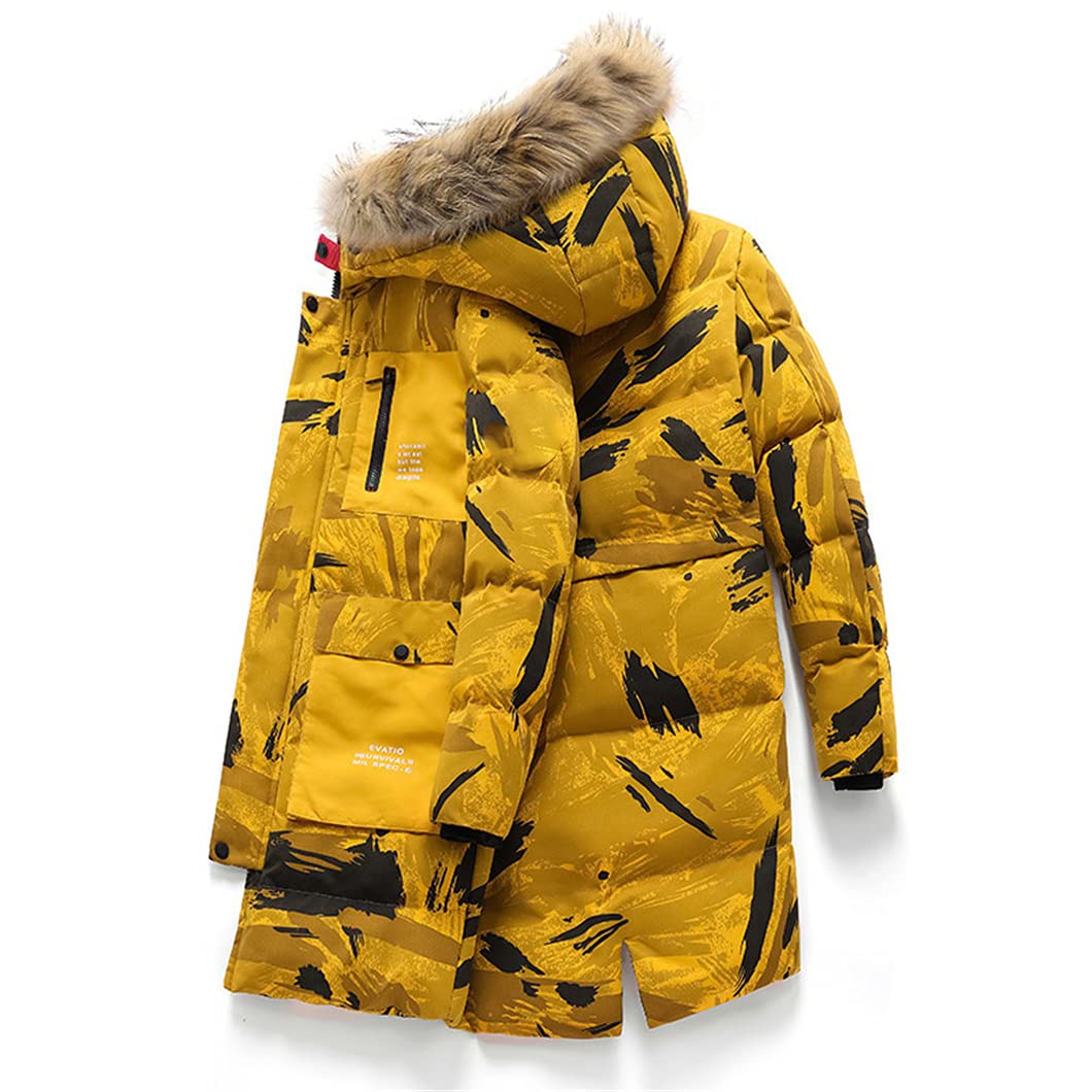 Men's Winter Windproof Warm Hooded Down Jacket - Cotton Padded Coat for Cold Weather | Outdoor Activities & Daily Wear