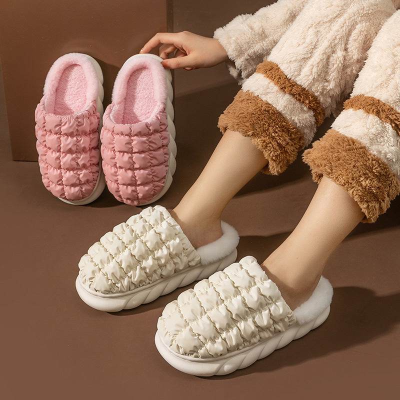 Cozy Plush Indoor Slippers for Women & Men - Soft Fleece-Lined House Shoes with Non-Slip Sole - Perfect for Home, Lounge & Winter Comfort