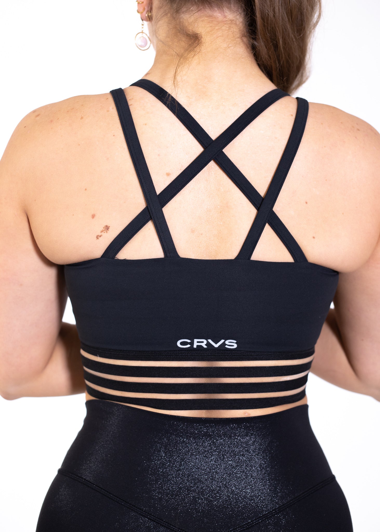 High-Performance Sports Bra for Women - Breathable & Supportive Workout Top - Black - Perfect for Running, Yoga & Gym