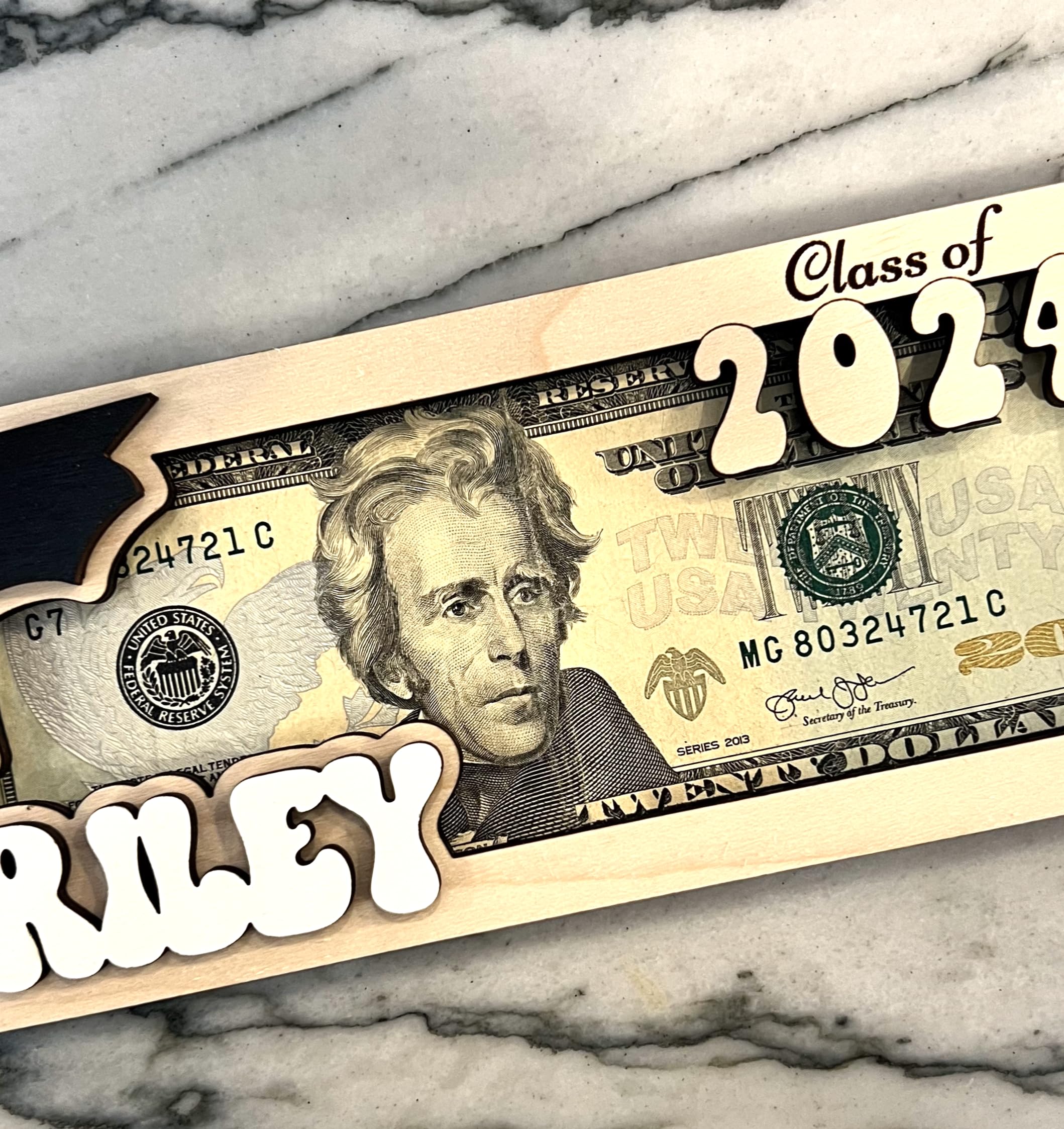 Personalized Graduation Money Holder Gift - Elegant Card & Envelope Set for Cash Gifts - Perfect for High School & College Graduation Parties, Gifts & Celebrations