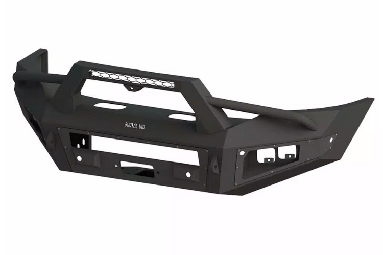 Bodyguard CCC11BNT Winch-Ready Front Bumper for 2011-2014 Chevy Silverado 2500/3500 HD Trucks | Heavy-Duty A2 Sport Design for Off-Road & Towing