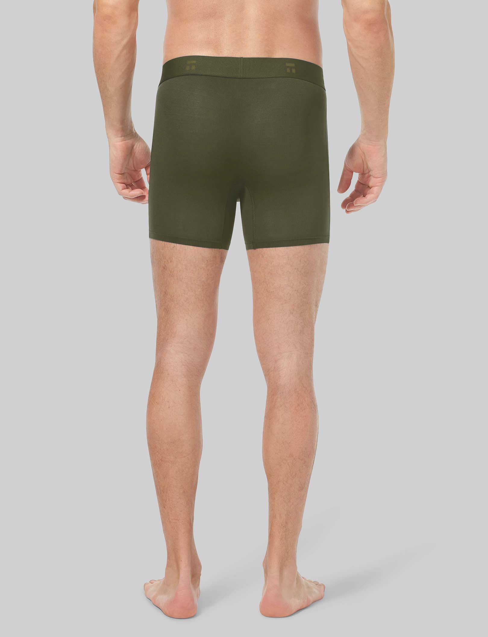 Breathable Air Mid-Length Boxer Briefs - 6 Pack for Men | Comfortable & Moisture-Wicking Underwear for Workout, Travel & Daily Wear