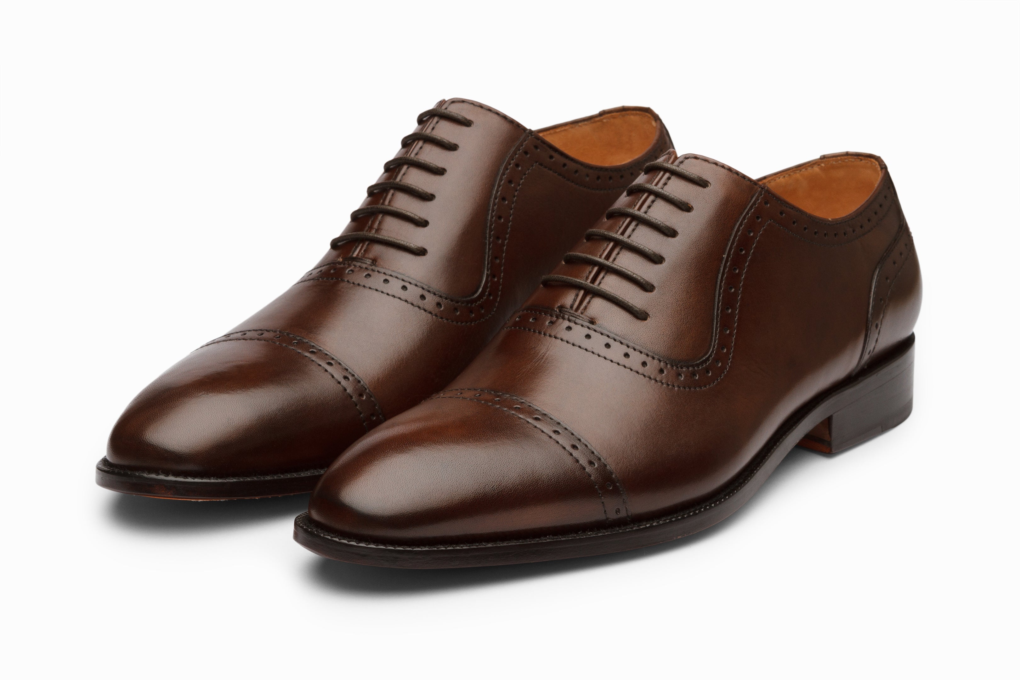 Men's Adelaide Oxford Shoes in Dark Brown - Classic Comfortable Dress Shoes for Business, Office & Formal Occasions