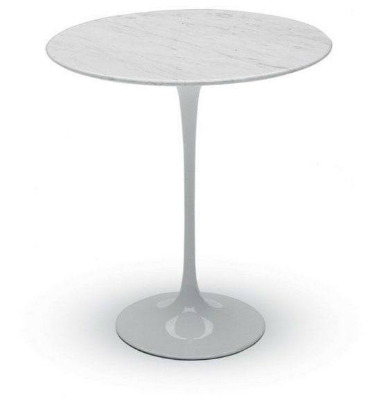 Eero Saarinen Tulip Table - 20 Inch Round Side Table | Mid-Century Modern Dining & Living Room Furniture for Small Spaces