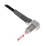 PBAT46UTA-VL Fiber Optic Sensor - 1mm Core Diameter, 2m Length, M6 Thread, Diffuse Reflective Plastic Fiber for Industrial Automation | Right-Angle Design with 25mm Bend Radius & Flex Relief | Ideal for Machine Vision, Packaging, and Quality Control Systems