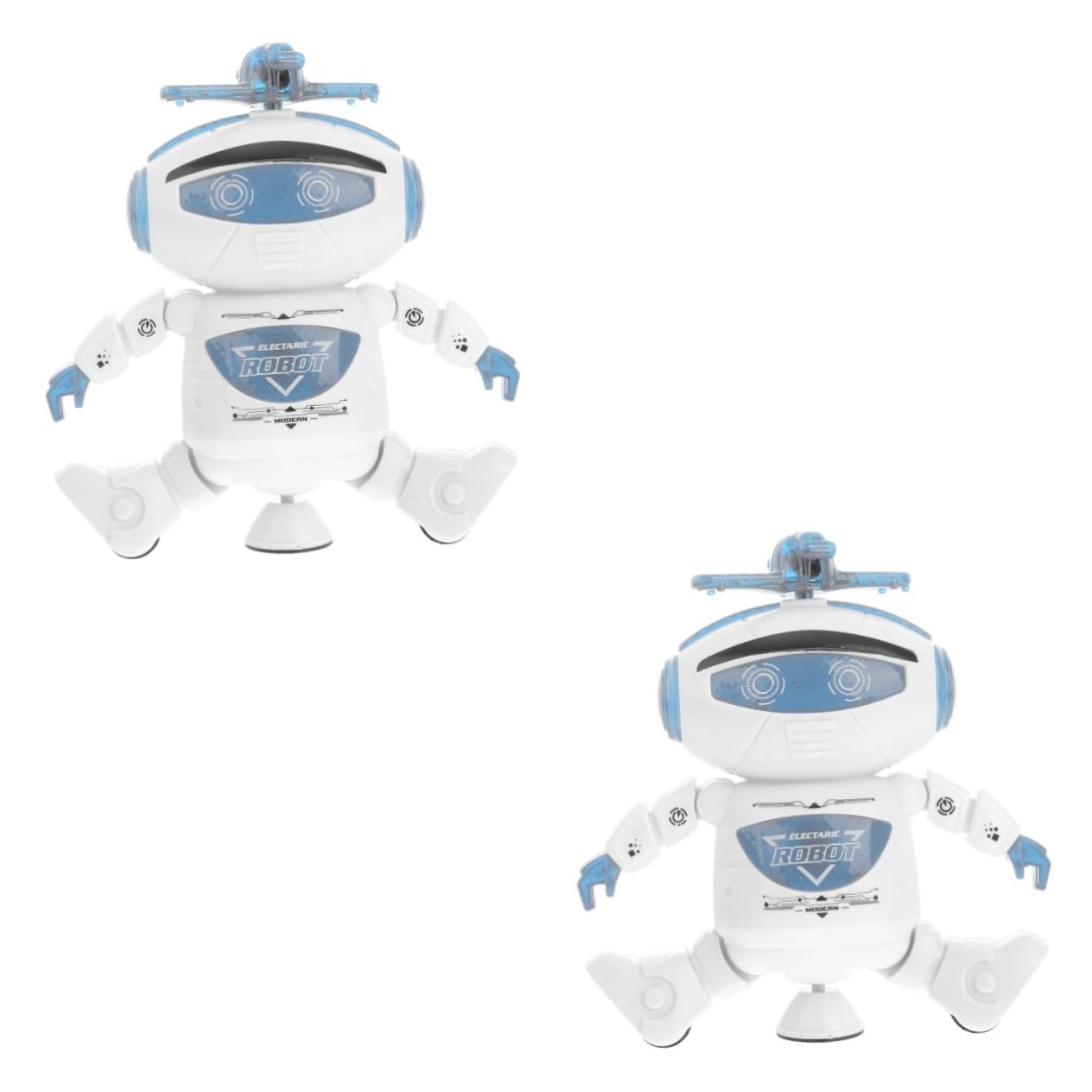 Totority 2-Pack Dancing Robot Toys for Kids - Interactive STEM Learning Toys for Boys & Girls, Space-Themed Model Robots for Creative Play | Birthday Gifts, Party Favors, Classroom Rewards