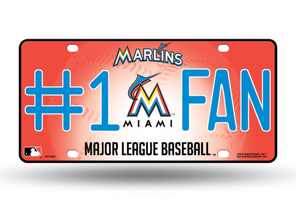Official MLB Miami Marlins #1 Fan Metal Tag - Premium Baseball Fan Gift for Men, Women & Kids - Perfect for Game Day, Collectibles & Sports Decor