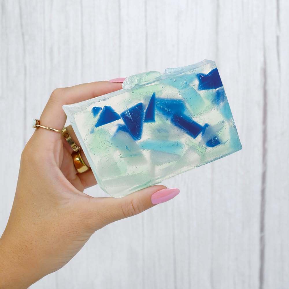 Primal Elements Bar Soap - Beach Glass Scent, 5.8 oz, Natural Handmade Soap for Men & Women, Moisturizing & Exfoliating, Perfect for Shower, Bath & Gift Giving