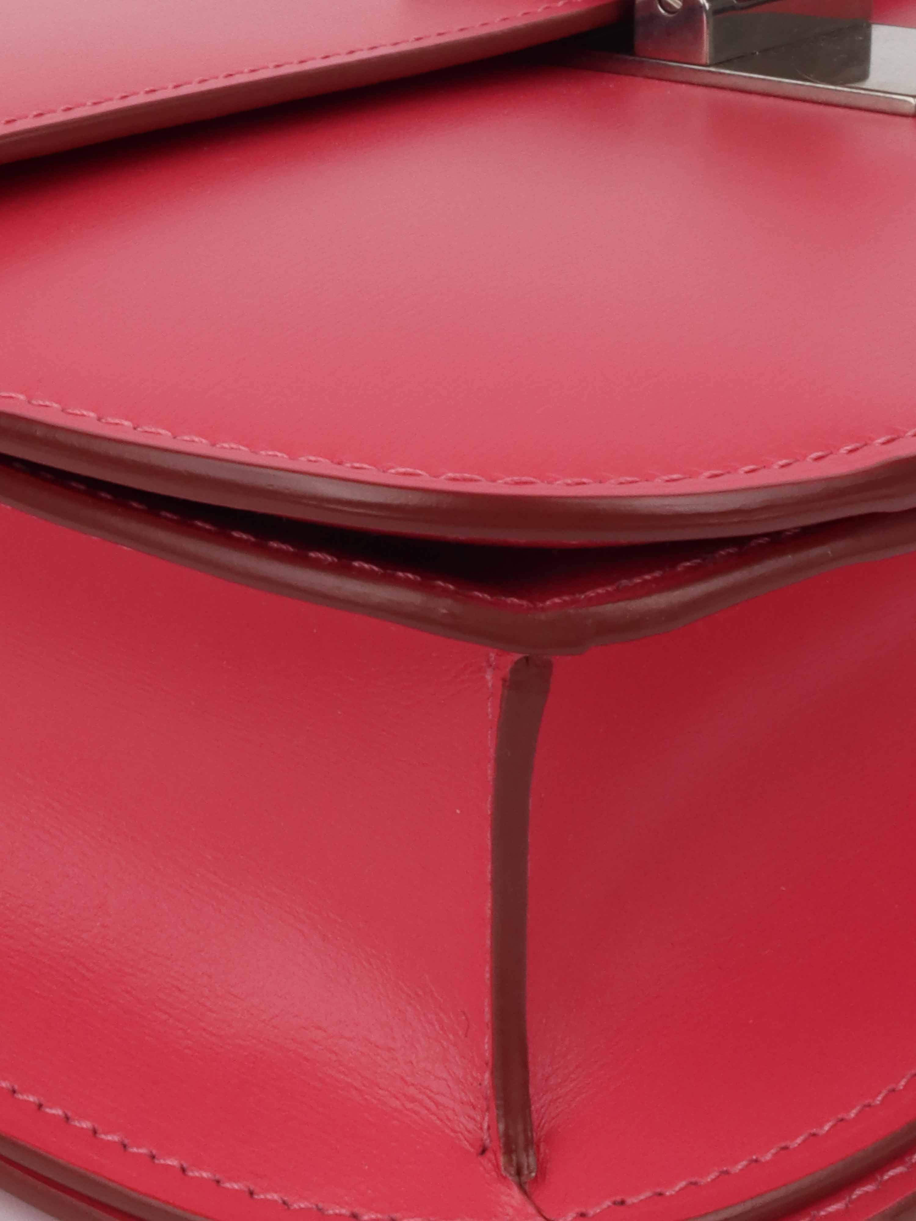 Celine Medium Classic Handbag in Box Calf Leather - Raspberry Pink Luxury Shoulder Bag for Women | Perfect for Work, Travel & Evening Events
