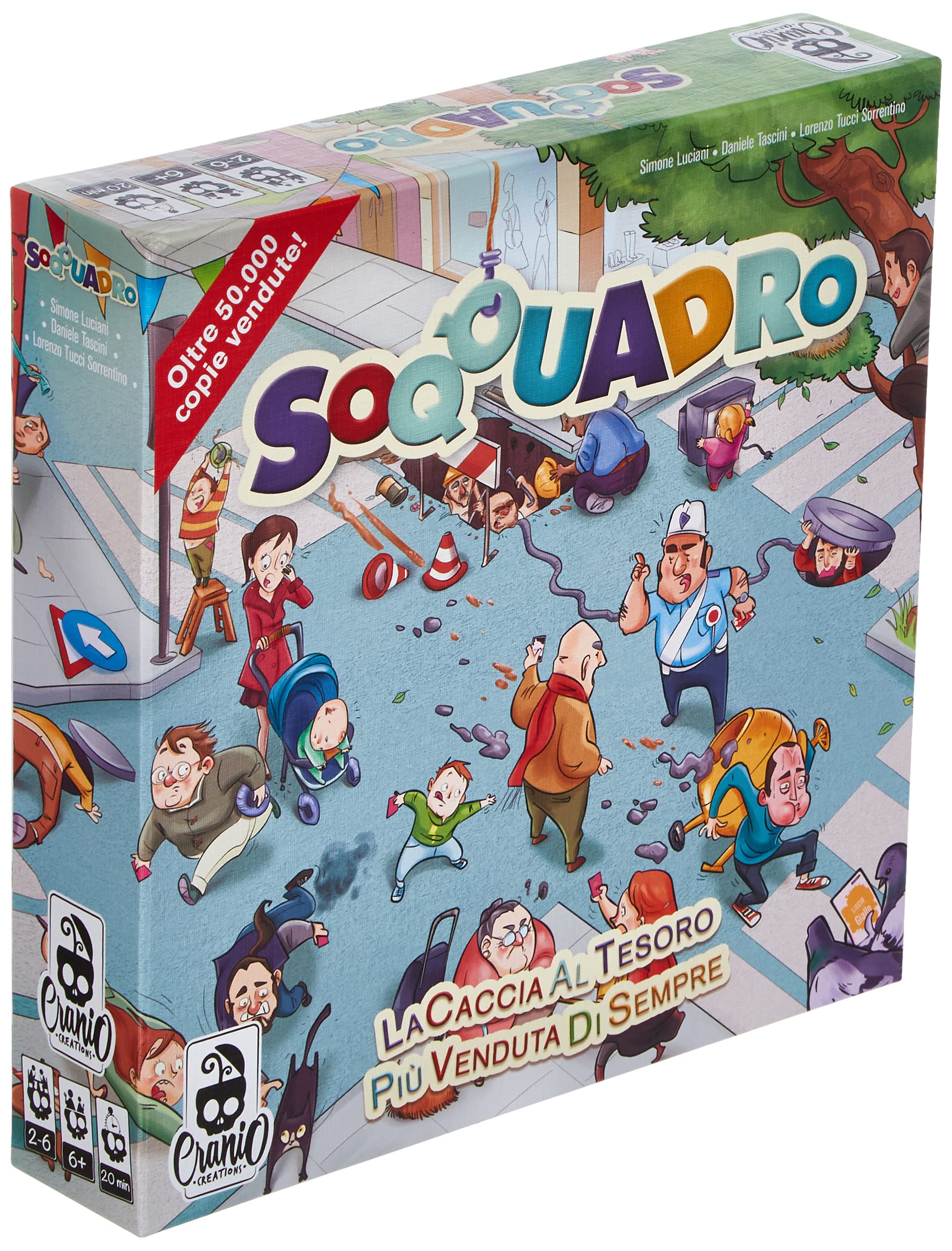 Soqquadro Confusion Clearance - Premium Puzzle Game for Adults & Teens | Brain Teaser Challenge for Family Game Night, Office Breaks & Travel Entertainment
