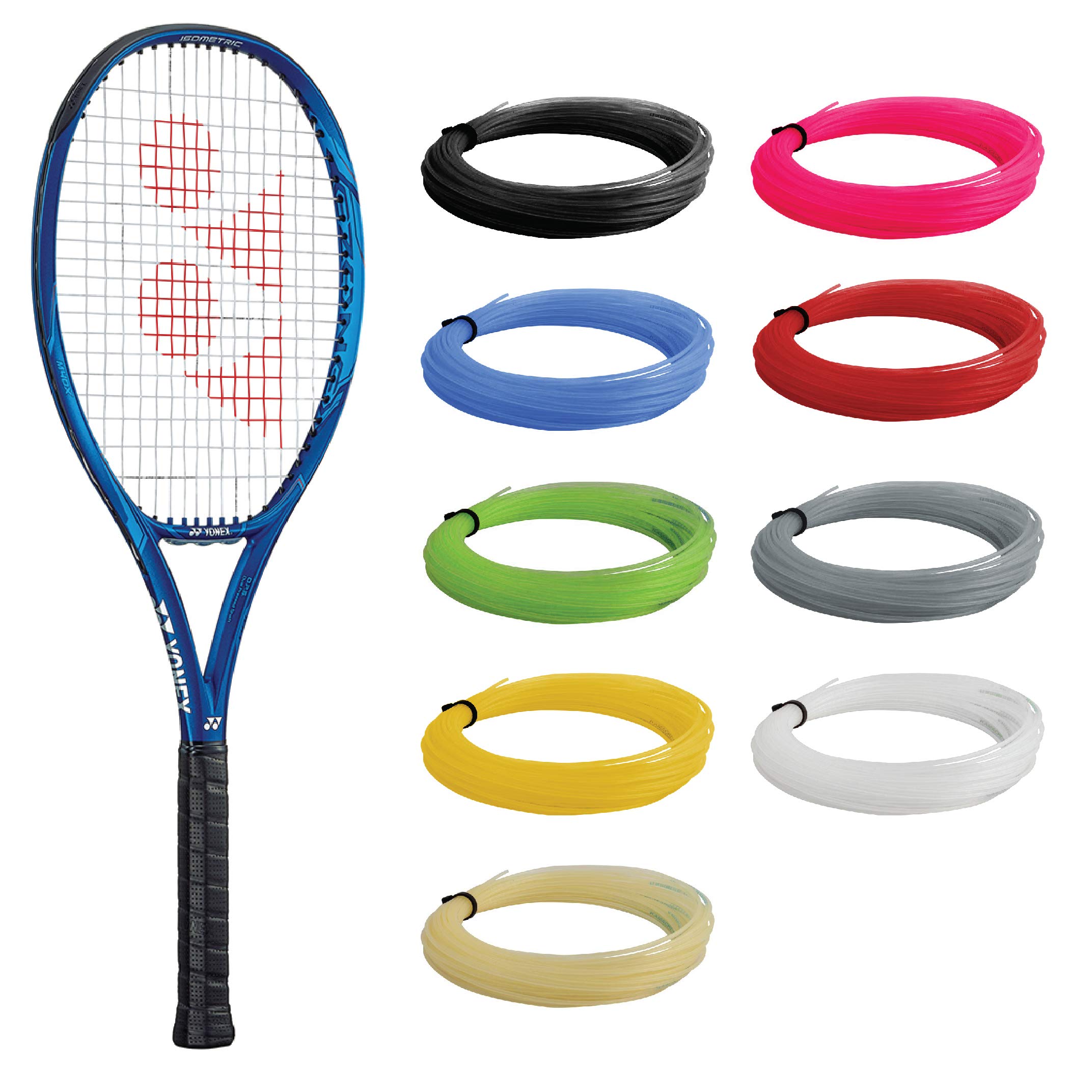 YONEX EZONE 100 Plus Tennis Racket - Deep Blue Strung Racquet with Synthetic Gut String for Power & Control - Large Sweet Spot for Enhanced Accuracy - Perfect for Competitive Play & Recreational Tennis