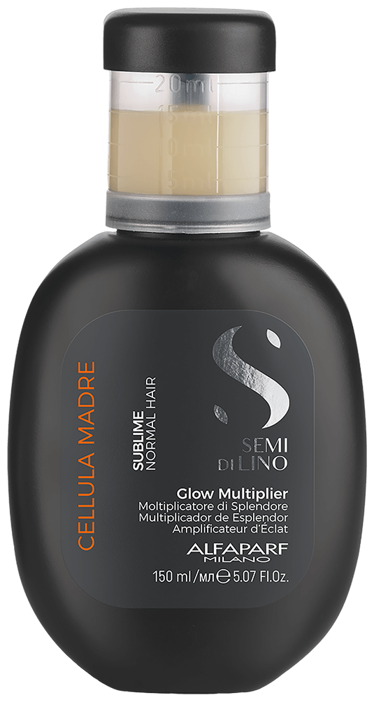 Alfaparf Milano Semi di Lino Cellula Madre Glow Multiplier Hair Treatment - 150ml / 5 fl oz - Shine Enhancing Leave-In Conditioner for Frizzy & Damaged Hair - Perfect for Daily Use & Salon-Quality Results