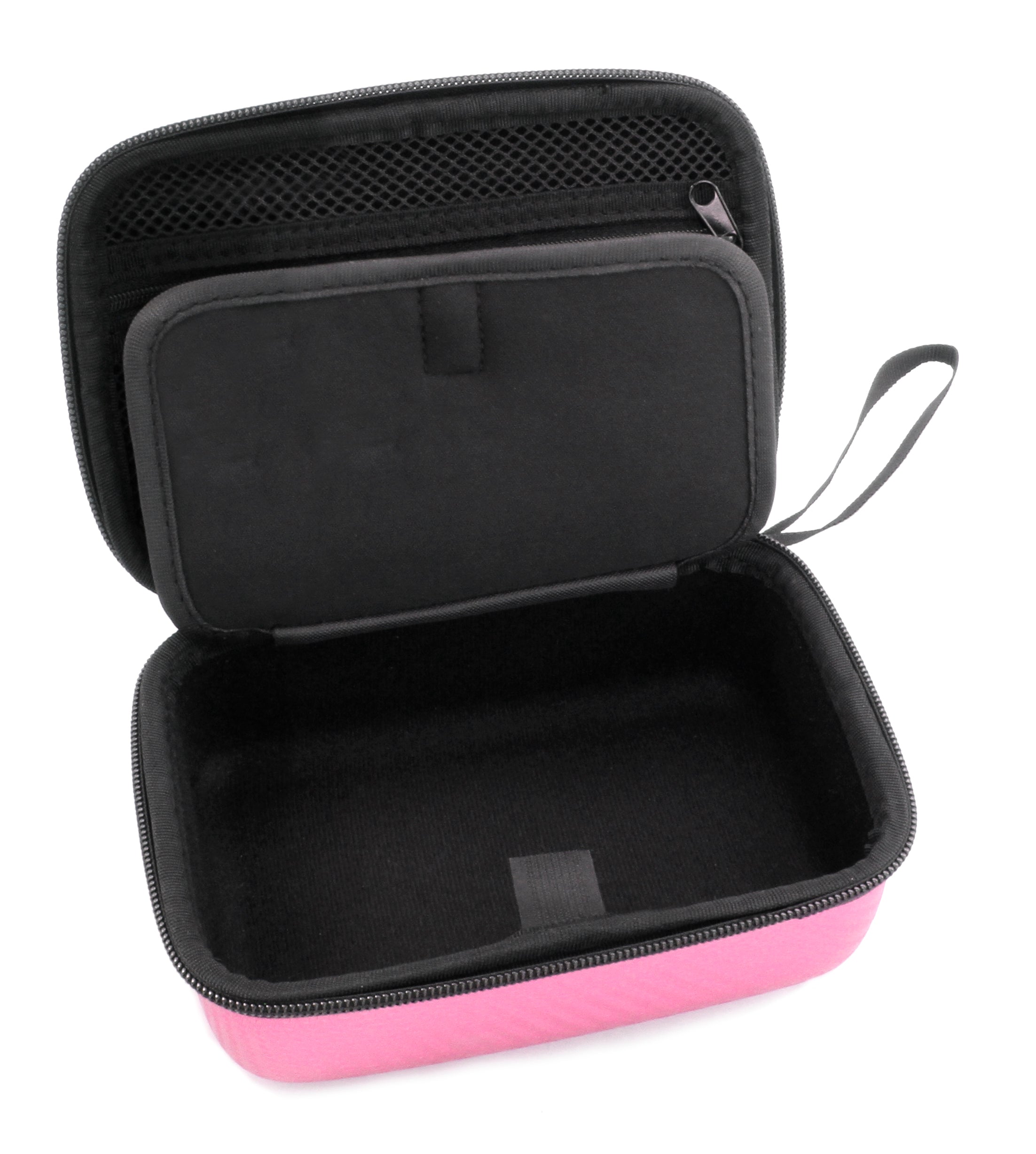 CASEMATIX 7 Hard Shell EVA Travel Case with Wrist Strap & Padded Divider - Protective Storage for Camera, Drone, GoPro Accessories up to 6.5 x 4 x 2 Inches - Perfect for Travel, Hiking & Outdoor Adventures