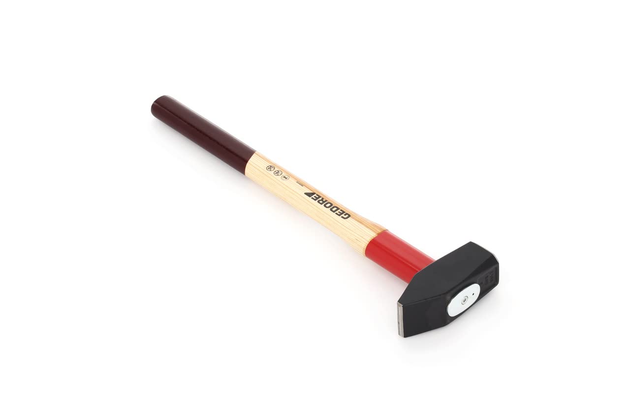 GEDORE 609 H-3 Sledge Hammer ROTBAND-Plus 3kg (6.6lbs) 600mm (23.6in) - Heavy Duty Forging & Demolition Tool for Construction, Metalwork & Blacksmithing
