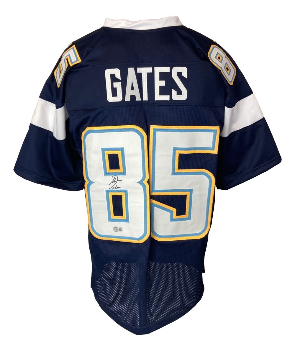 Authentic Antonio Gates San Diego Chargers Signed Navy Blue Football Jersey - Limited Edition Collectible for NFL Fans & Memorabilia Enthusiasts - Perfect for Display, Gifting, and Game Day Celebrations