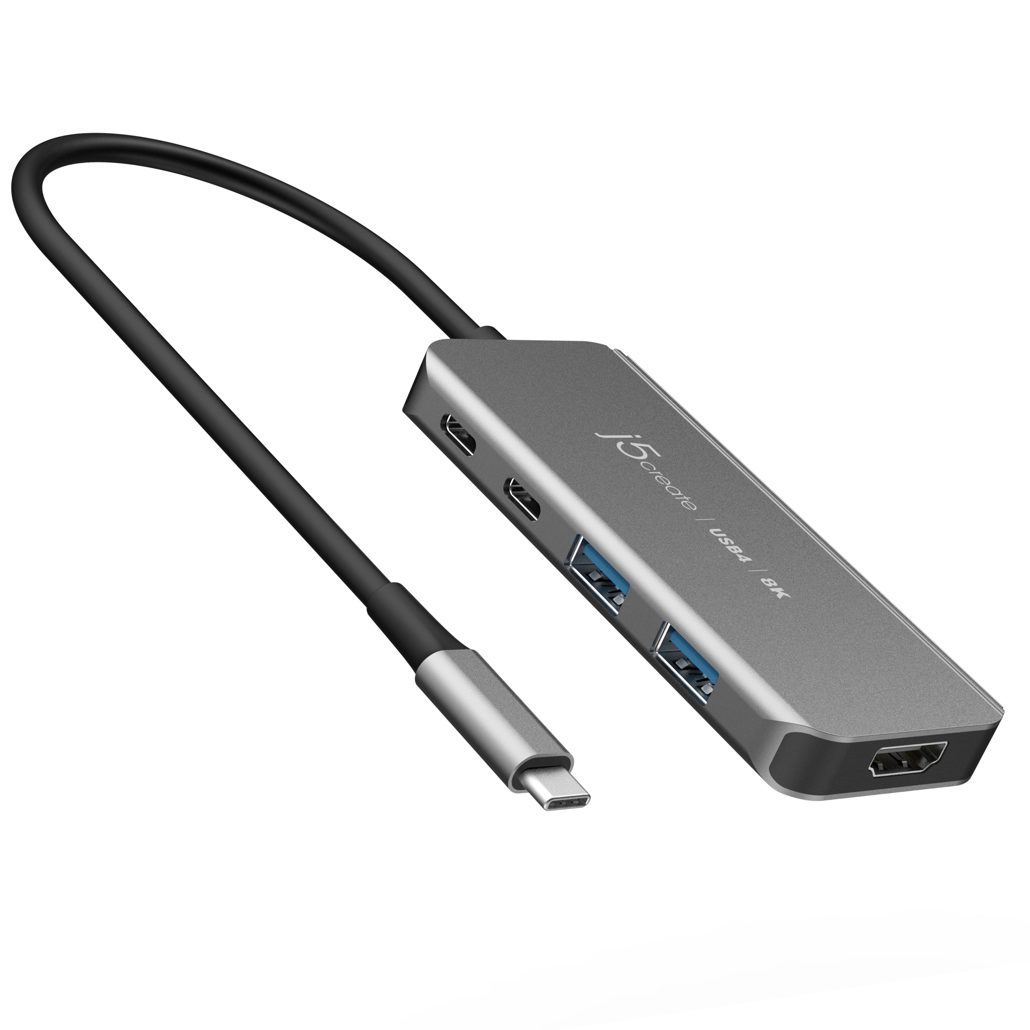 USB4® 8K60 Slim Hub - 8-Port Thunderbolt 4 Dock with 100W PD Charging for MacBook Pro, Windows Laptops | 4K/8K Display, Ethernet, Audio, SD Card Reader | Perfect for Home Office, Gaming & Video Editing Setup