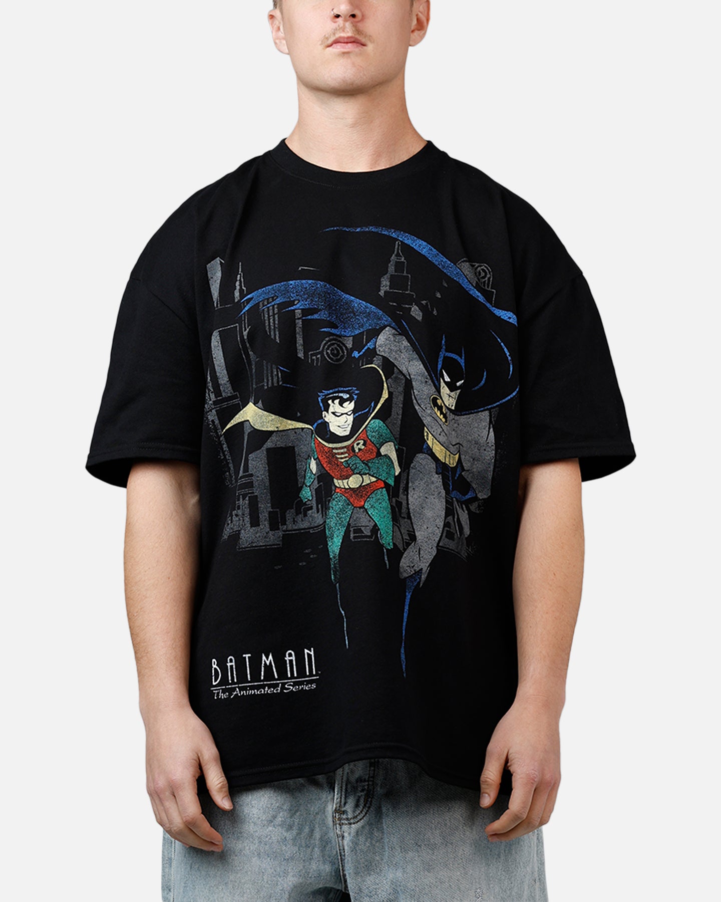 Vintage 1992 Batman And Robin Heavyweight T-Shirt - DC Comics Graphic Tee for Men & Women - Perfect for Cosplay, Comic Con & Casual Wear
