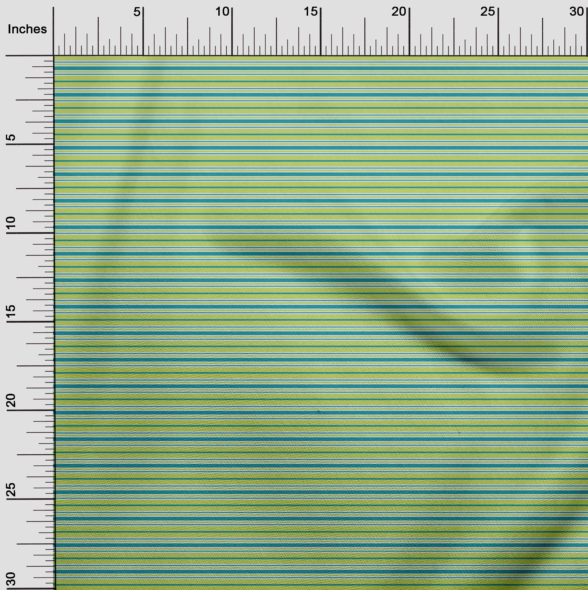 Premium 100% Cotton Poplin Twill Lime Striped Fabric by The Yard - 56 Inch Wide for DIY Clothing & Sewing Projects | Perfect for Dresses, Shirts, and Home Decor