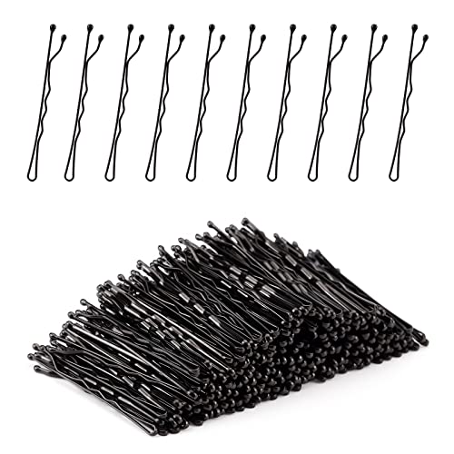 BEIAKE 240pcs Black Bobby Pins for Hair - 2 Inch Invisible Wave Hair Clips & Barrettes for Women, Girls & Kids - Perfect for Buns, Updos & All Hair Types - Great for Weddings, Parties & Daily Styling