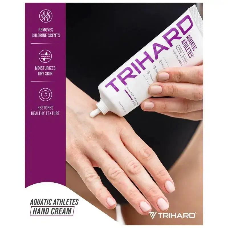 Best Hand Cream for Swimmers & Aquatic Athletes - Moisturizing After Swimming Lotion for Dry Skin - Perfect for Pool, Beach & Water Sports Recovery