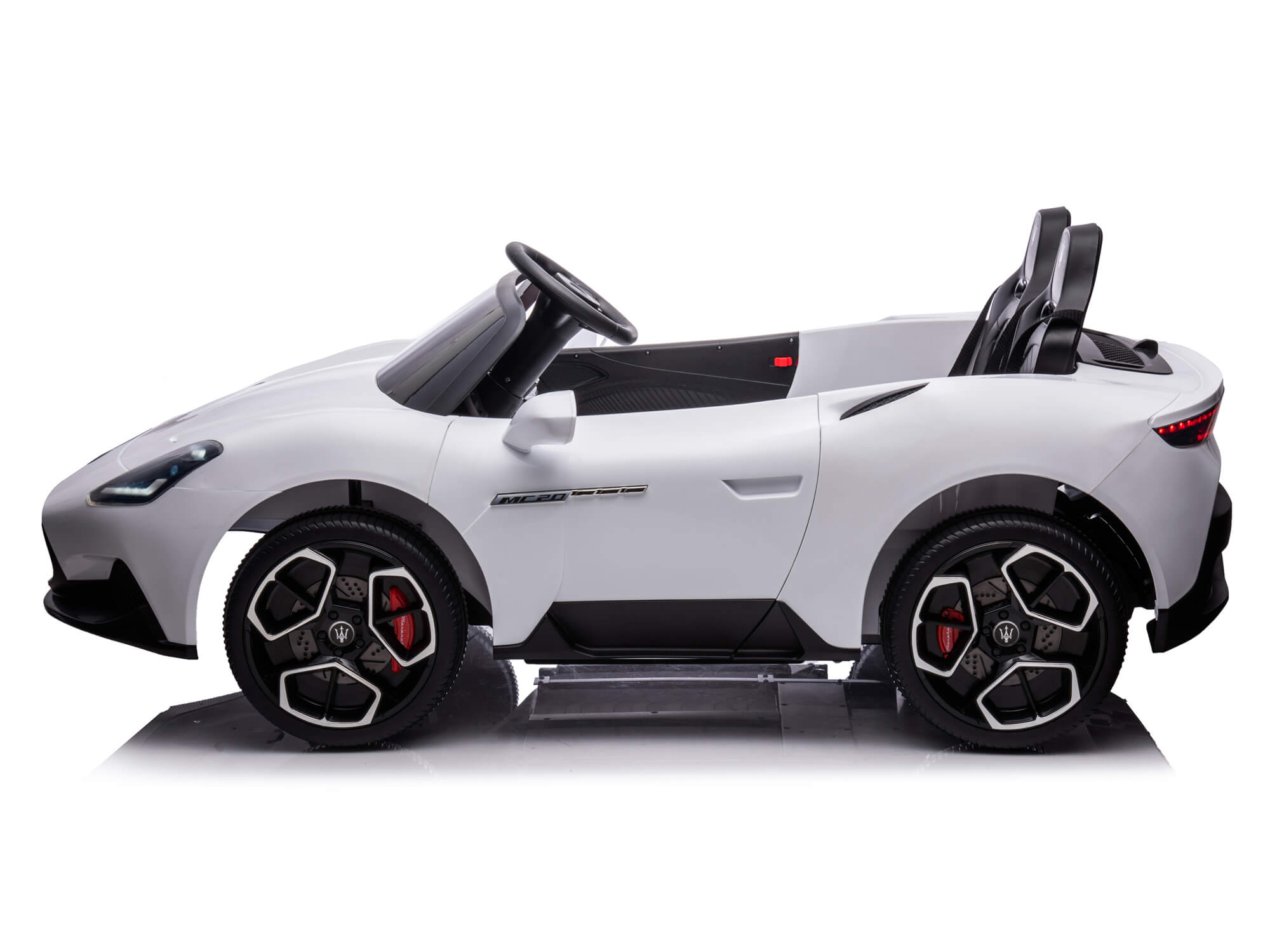 24V Maserati MC20 Kids Electric Ride On Car with Parent Remote Control - 2 Seater White Battery-Powered Toy Vehicle for Boys & Girls - Perfect for Birthday Gifts, Outdoor Play & Backyard Fun