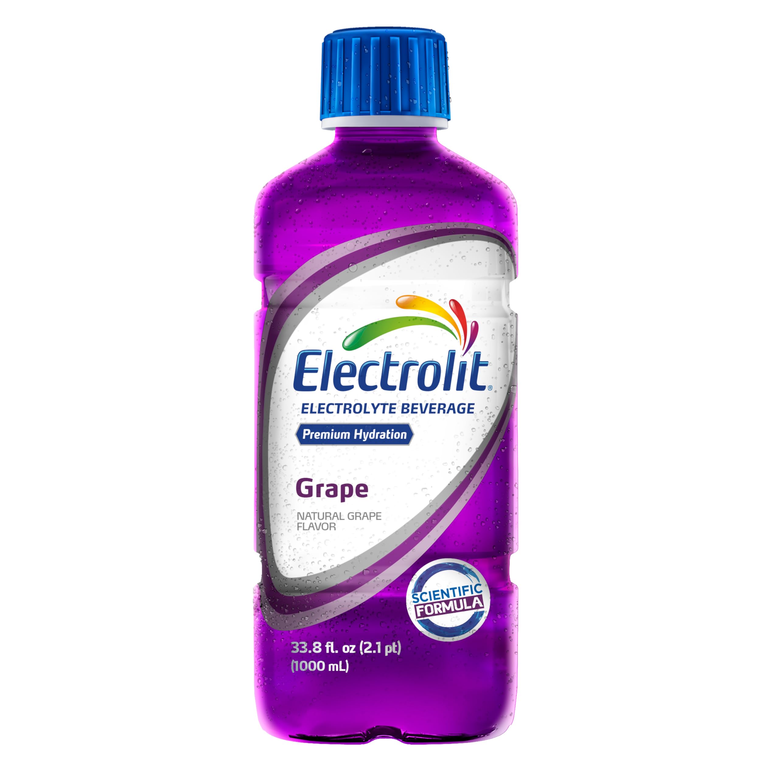 Electrolit Hydration Electrolyte Sports Drink - 6 Pack Grape Flavor | Replenish Electrolytes for Workout, Running & Active Lifestyle | Sugar-Free Hydration Beverage for Athletes & Fitness Enthusiasts