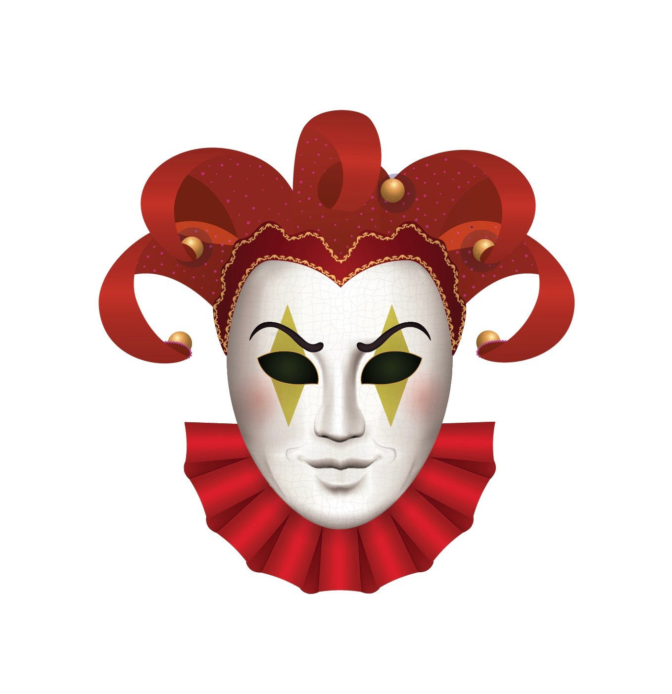 Venetian Mask Decals - Elegant DIY Home Decor & Party Supplies for Mardi Gras, Halloween, and Venetian-Themed Events