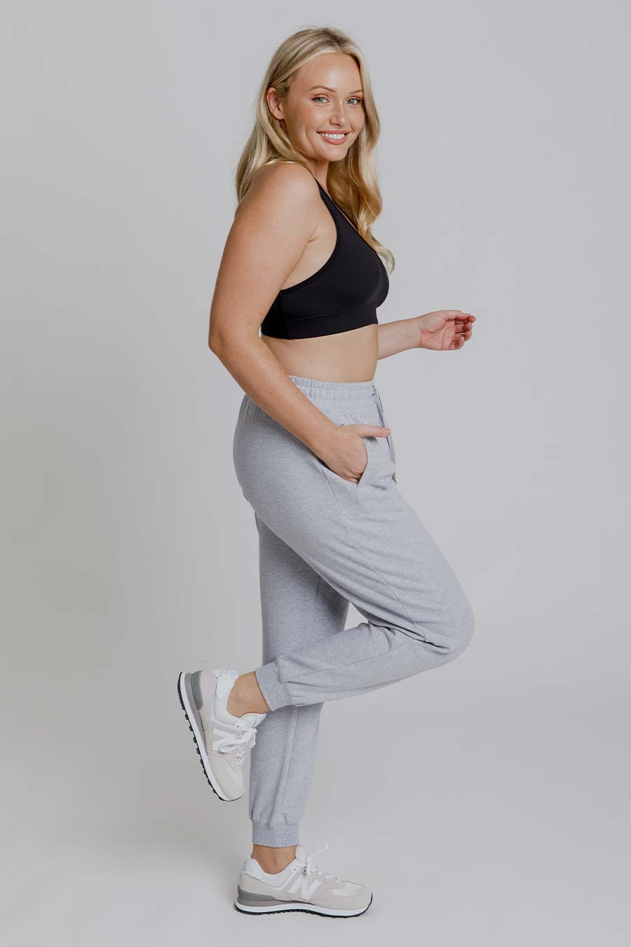 Reset Trackpants - Grey Marle Joggers for Men | Comfortable Casual Lounge Pants for Home, Gym & Running