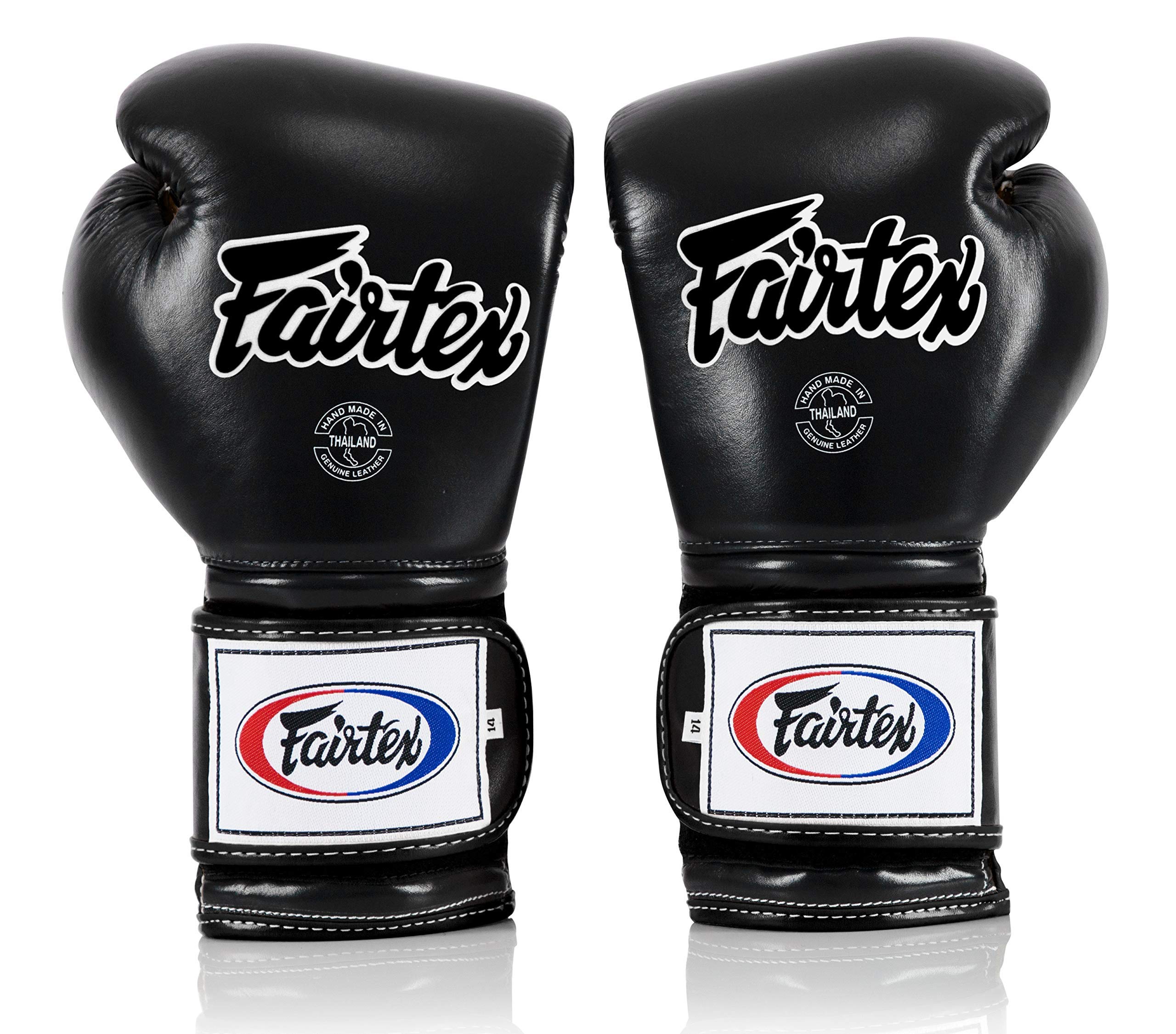 Fairtex BGV9 Muay Thai Boxing Gloves for Professionals - Mexican Style MMA Training Gloves for Hard Hitters - Lightweight & Shock Absorbent Punching Gloves for Boxing, Kickboxing & Martial Arts Training