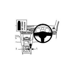 ClicOn No Holes Console Right Dash Mount for Subaru Outback 2010-2014 | Secure Phone Holder for Driving & Navigation