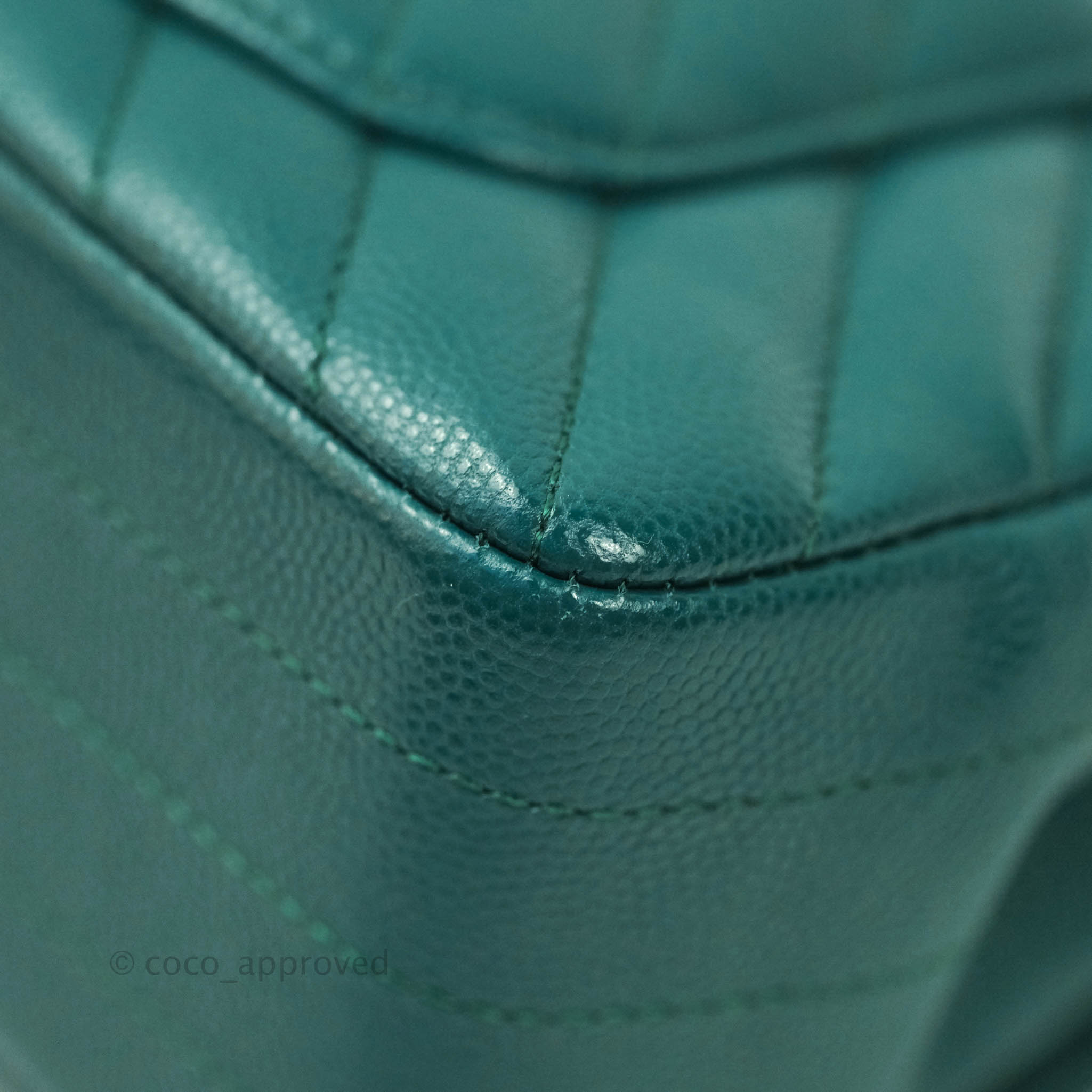 Chanel Chevron Mini Rectangular Caviar Leather Flap Bag - Dark Green with Gold Hardware | Luxury Crossbody Purse for Women, Perfect for Evening Events & Date Nights