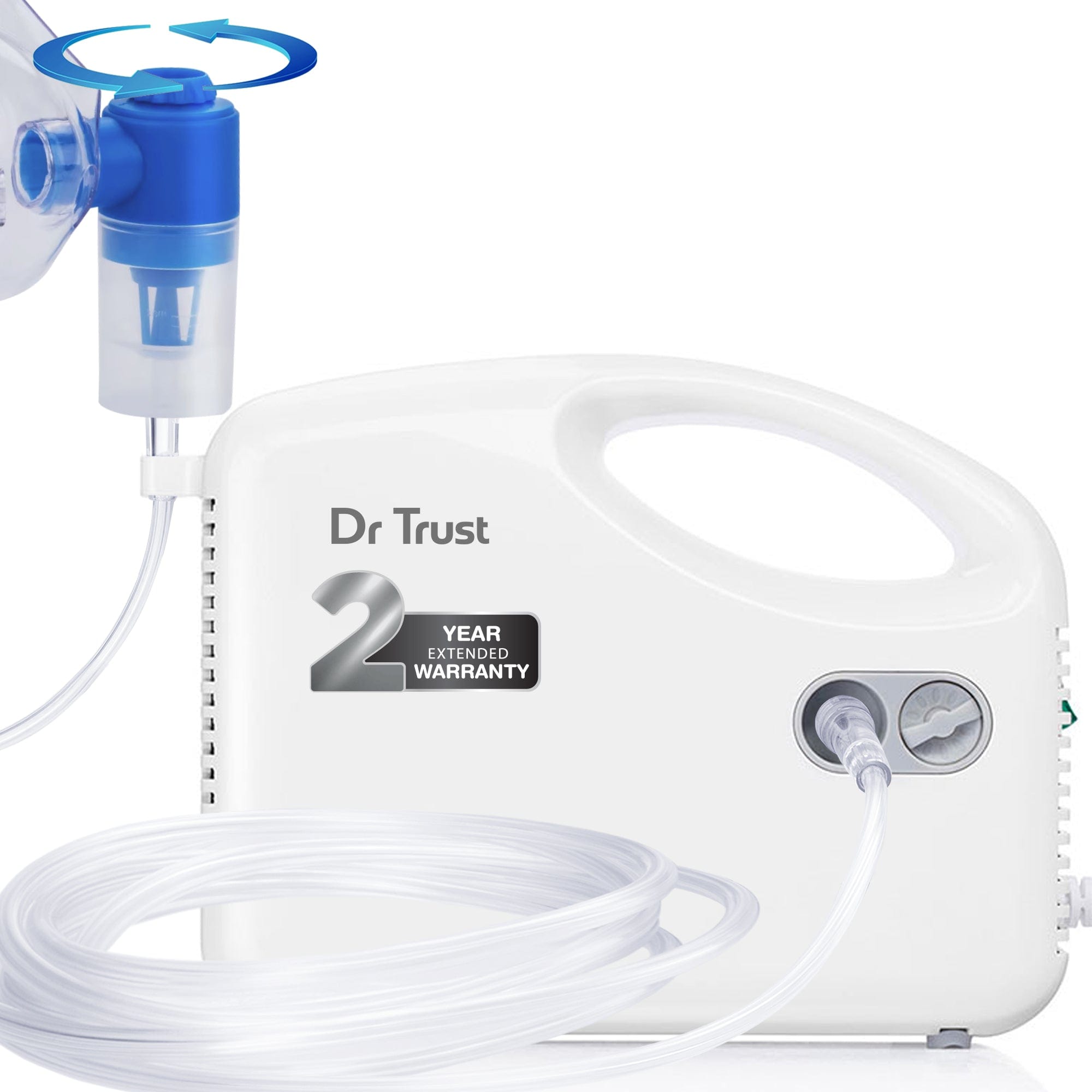 Dr Trust USA Portable Handyneb Compressor Nebulizer Machine for Kids & Adults - Fast Relief for Cold, Cough, Congestion, Allergies & Respiratory Ailments - Perfect for Home, Travel & Emergency Use (Model 401WB)