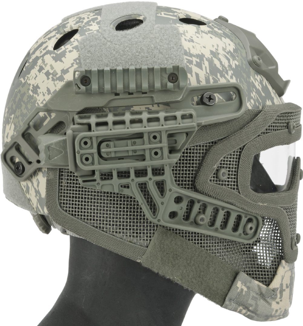Matrix Legionnaire Full Head Coverage Airsoft Mask with Goggles - ACU Camo Tactical Face Protection for Airsoft, Paintball & Outdoor Sports