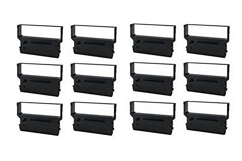 Verifone 900/950 Purple POS Printer Ribbons - 12 Pack Replacement Cartridges (CRM-0023P_12PK) | Compatible with Verifone Credit Card Terminals for Retail & Restaurant Transactions