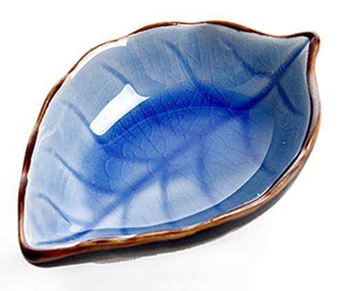 Ceramic Leaf-Shaped Appetizer Plates - Porcelain Sushi Saucers & Small Bowls for Dips, Sauce Dishes - Elegant Dinnerware for Parties, Weddings, and Japanese Cuisine